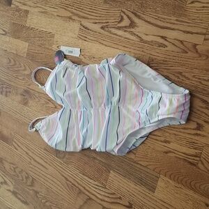 (3-5) NWT NOBO No Boundaries Rainbow Striped One Piece Swimsuit